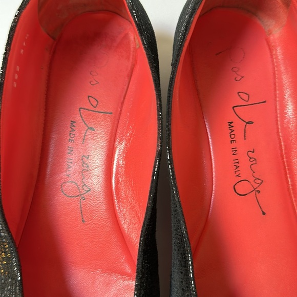 Pas de rouge Black 37.5 suede leather pumps - Picture 9 of 16